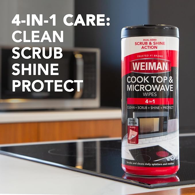 Weiman Cooktop & Microwave Cleaning Wipes - Image 2