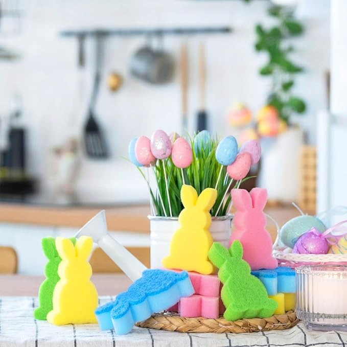 Tioncy 12 Pack Kitchen Sponges Bulk Dual Sided Scrubber Sponges Dishwashing - Image 6