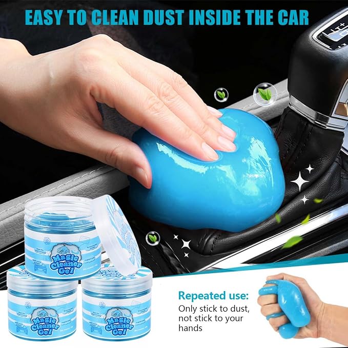 SenseYo 4 Pack Car Cleaning Gel Putty, Car Interior Cleaner Slime Auto - Image 4