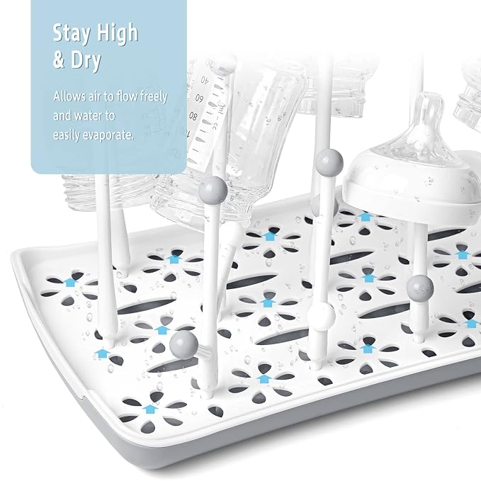 Baby Bottle Drying Rack with Tray, Termichy High Capacity Bottle Dryer Holder - Image 3