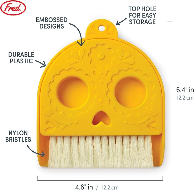 Genuine Fred Dead PAN Dustpan and Brush Set, 4.8" x 6.4", Small Size Perfect - Image 2