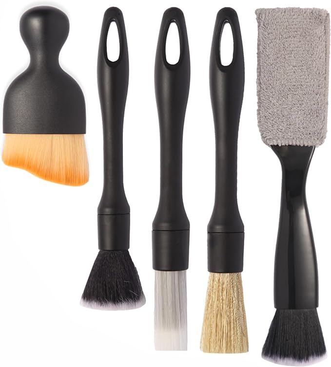 5PCS Car Detailing Brush Set by Yungeln