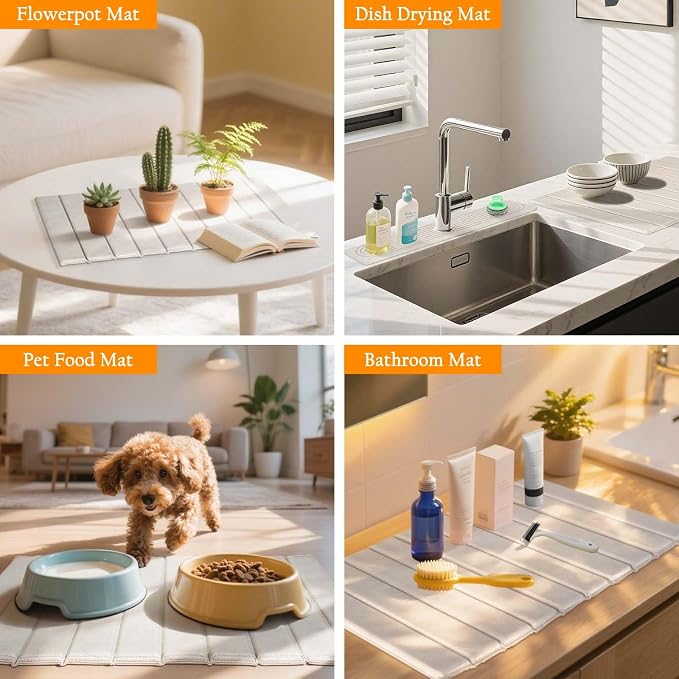 2-in-1 Stone Drying Mat Kit – Faucet Mat - Image 5