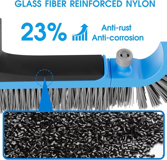 2 in 1 Pool Brush with Poles 10ft - Image 5