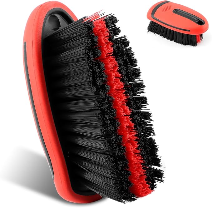 Carpet Brush, Scrub Brush Carpet Scrubber Stiff Bristle Detailing Scrub Brushes - Image 2