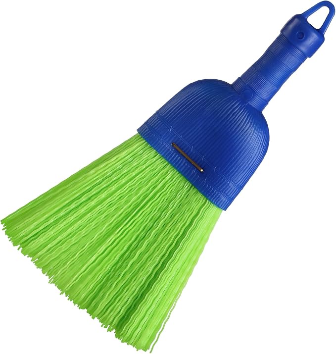 Domensi 1 Pcs Whisk Broom Poly Fiber Handheld Brush Hand Brush Outdoor Car Broom by Domensi