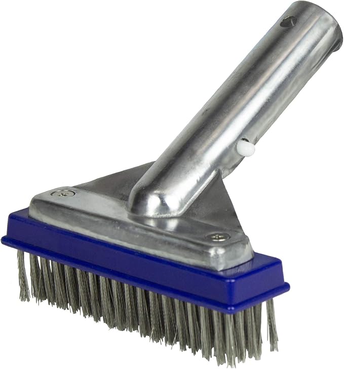 Poolmaster 20178 5-Inch Aluminum-Back Swimming Pool Algae Brush by Poolmaster