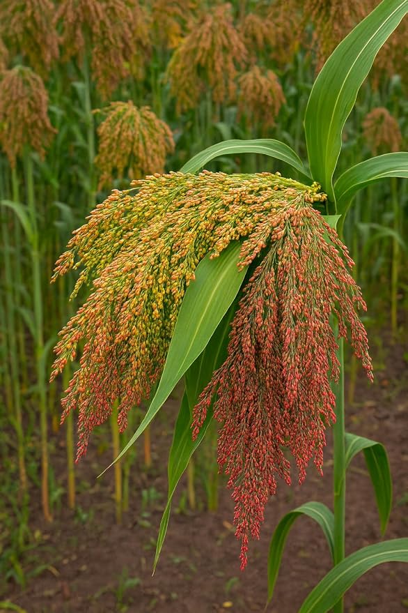 100+ Broom Corn Seeds Mix – Heirloom Sorghum Seeds, Crafts & Floral - Image 2