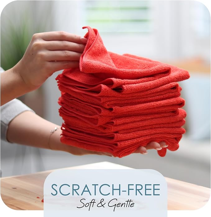 Hearth & Harbor Microfiber Cleaning Cloth, Reusable Microfiber Towels - Image 4