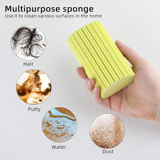 6 PCS Damp Duster Sponge, Magic Sponge Eraser, Reusable Household Cleaning - Image 6