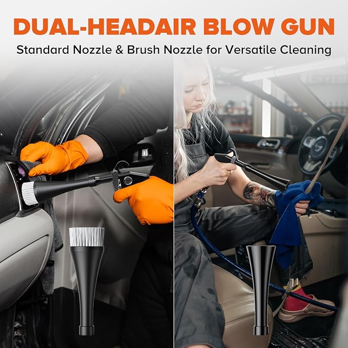 Tornado Car Cleaning Gun Interior Dryer Air Blow Gun, Automotive Tool Car - Image 6