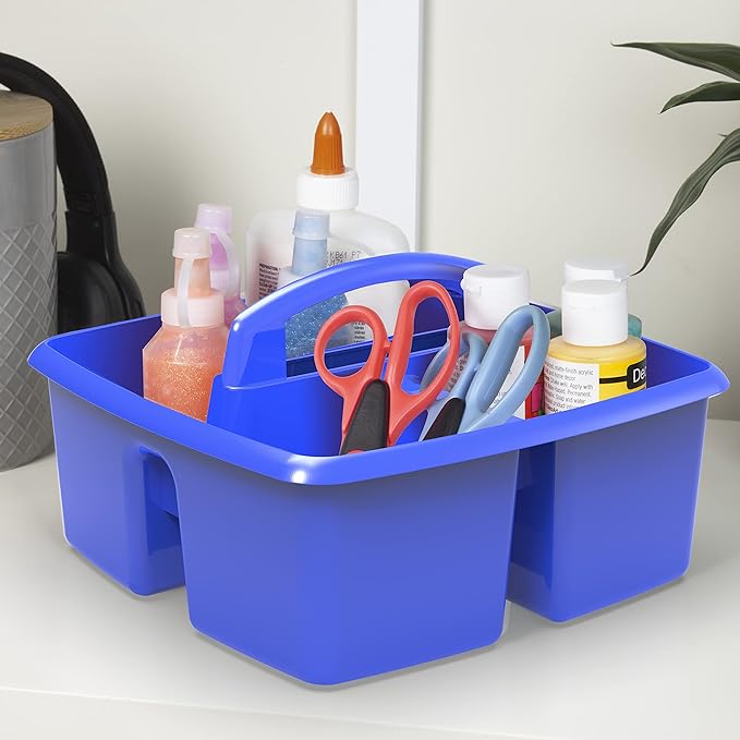 Storex 3-Compartment Small Caddy – Multipurpose Classroom Organizer - Image 4