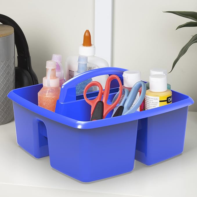 Storex 3-Compartment Small Caddy – Multipurpose Classroom Organizer - Image 4