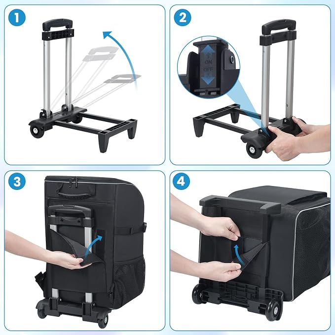 Rolling Cleaning Caddy Backpack - Image 6