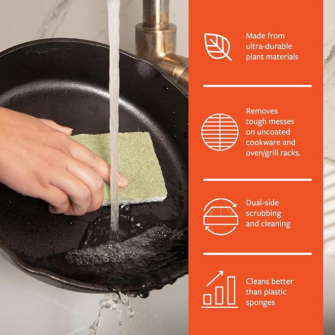 Full Circle Heavy Duty Scrubber Sponge – Robust Agave Leaf & Plastic-Free - Image 4