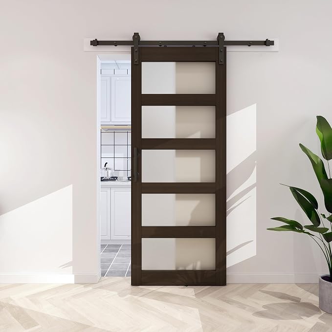 BARNSMITH 30in x 84in Glass Barn Door - Image 5
