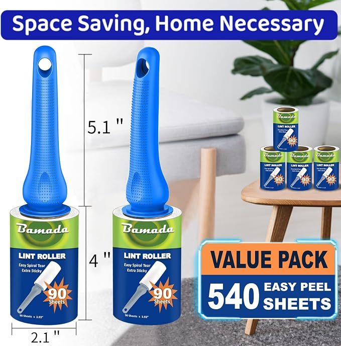 Sticky Lint Roller for Pet Hair: Lint Remover for Dog Cat Hair Mega Value Set - Image 6