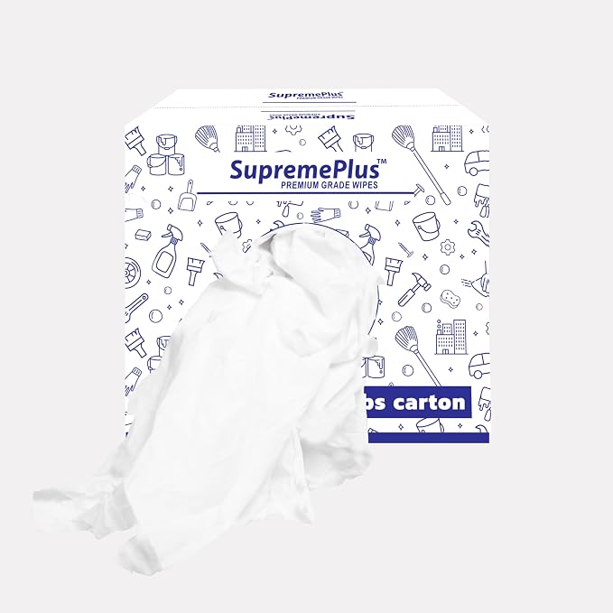 Premium White T-Shirt Cleaning Rags – White Cotton Rags - Image 2
