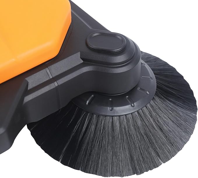 Walk Behind Outdoor Push Sweeper, 26 Inch 15L Walk-Behind Outdoor and Indoor - Image 3