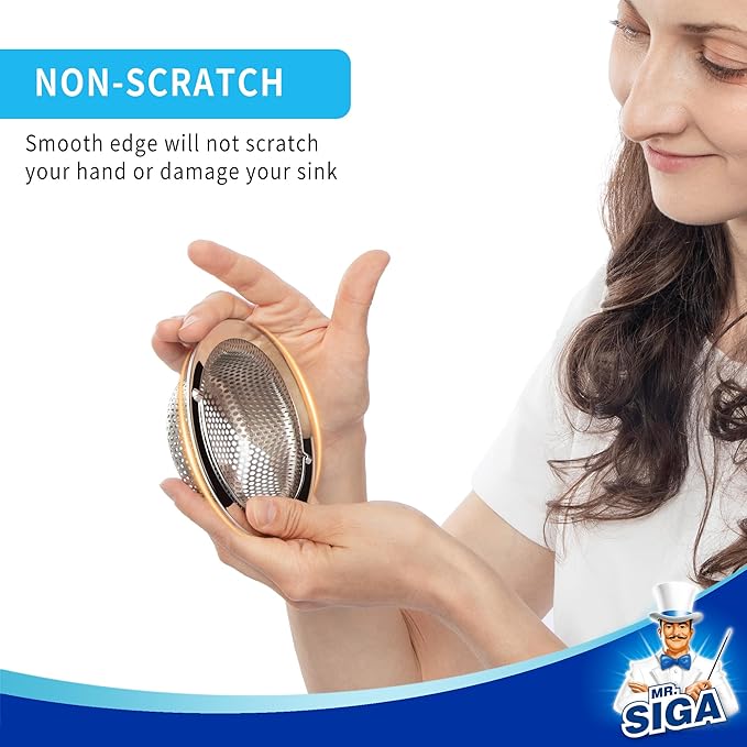 MR.SIGA Kitchen Sink Strainer, Stainless Steel Sink Drain Strainer, Dishwasher - Image 5