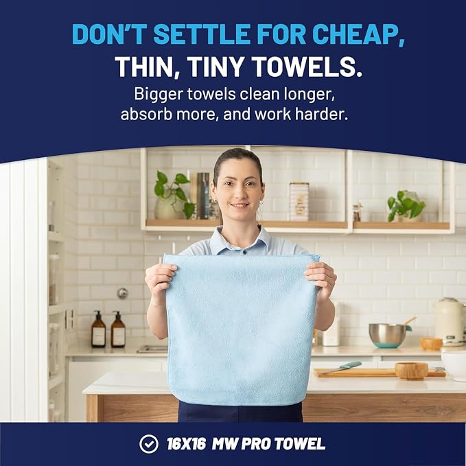 Microfiber Cleaning Wholesale Cloths | Size 12" x 12"| All Purpose Microfiber - Image 3