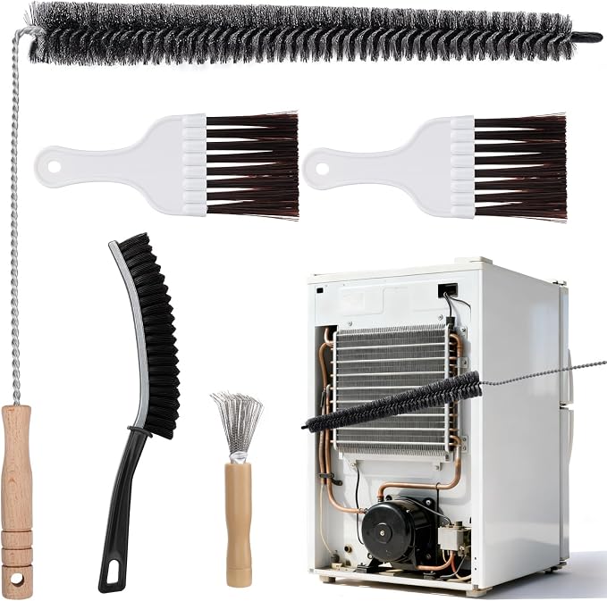 Palksky Refrigerator Coil Cleaning Brush Set, Fridge Radiator Brush & Condenser by Palksky