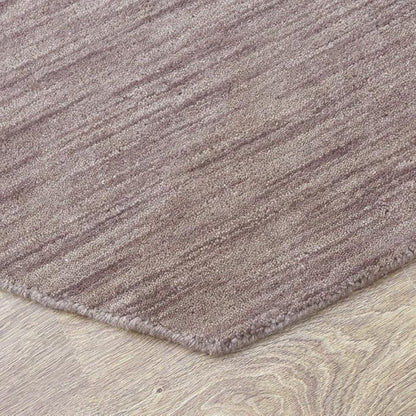 Hand Knotted Loom Wool ECO-Friendly Area Rugs - 8'x8', Octagon Shape, Light Brown Color, Plain Solid, High Pile Thick Handmade Anti Skid Area Rugs for Living Room, Bed Room (L00111)