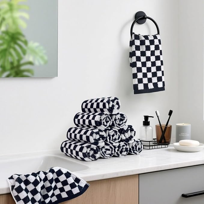 Jacquotha Washcloths 12 Pack Checkered - Image 8