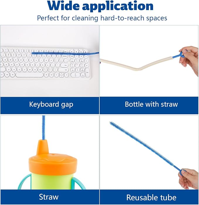 4pcs Straw Cleaner Brushes for Stanley, 12.4in Extra Long Full Bristles - Image 7