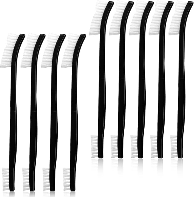 9Pcs Double-Ended Cleaning Brushes Set Nylon All Purpose Clean Brush Small by WY+LIGHTING+LEVEL