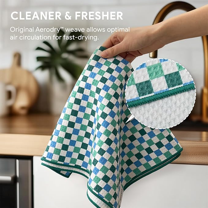 RECYCO Waffle Kitchen Towel Set of 2 - Image 5
