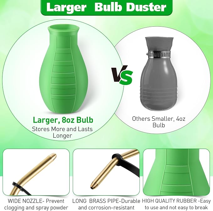 Diatomaceous Earth Powder Duster, 8OZ Garden Powder Applicator Dispenser - Image 6