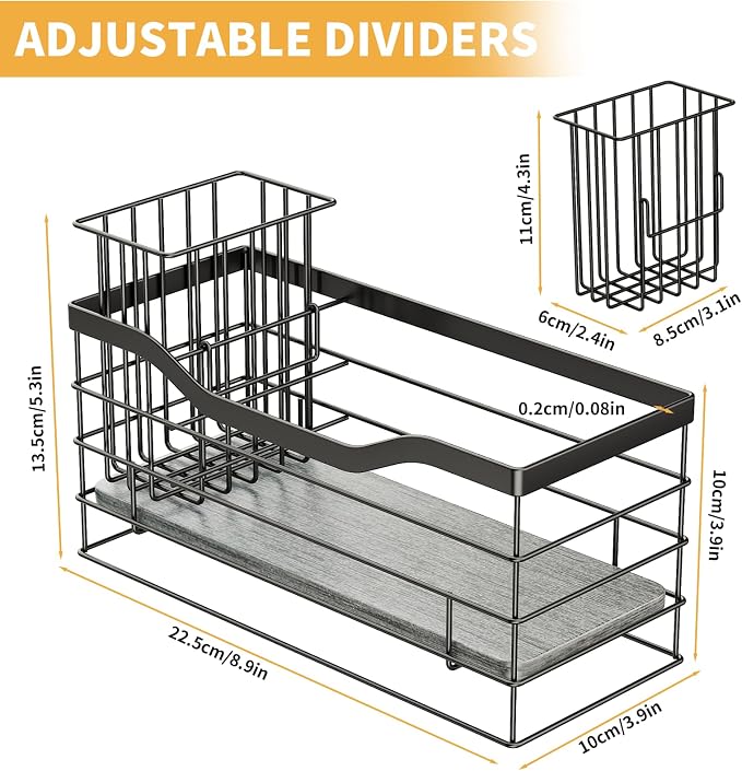 Sponge Holder for Kitchen Sink, Stainless Steel Sink Caddy and Drying Rack - Image 7