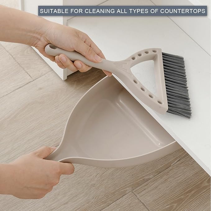 Mini Broom and Dustpan Set Small Dust pan and Brush Set Perfect - Image 3