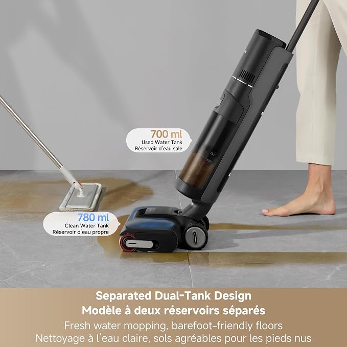 DREAME H12 FlexReach Vacuum Mop, 0 Tangle Wet Dry Vacuum Cleaner, Cordless - Image 2