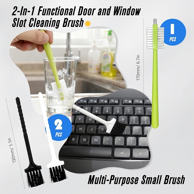 15Pcs Crevice Cleaning Brush Groove Gap Hard Bristle Cleaning Tool Small Clean - Image 8