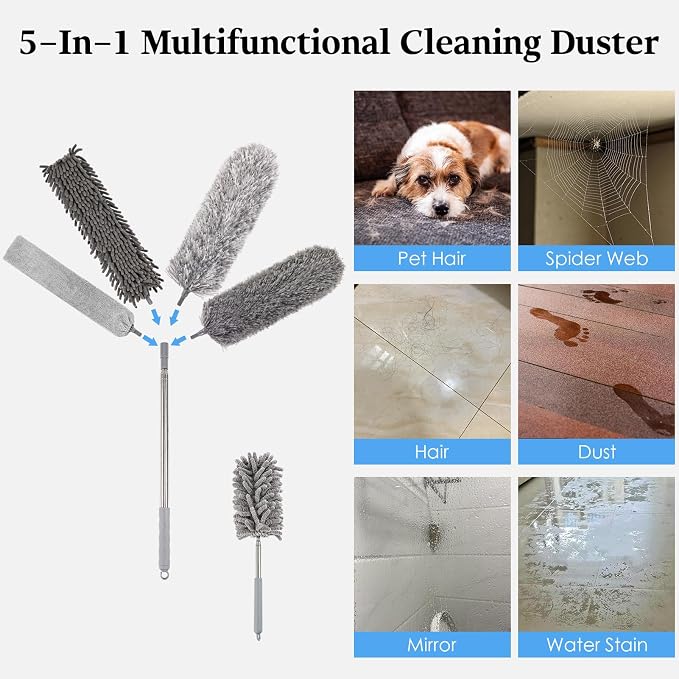 Microfiber Feather Duster Kit - Image 2
