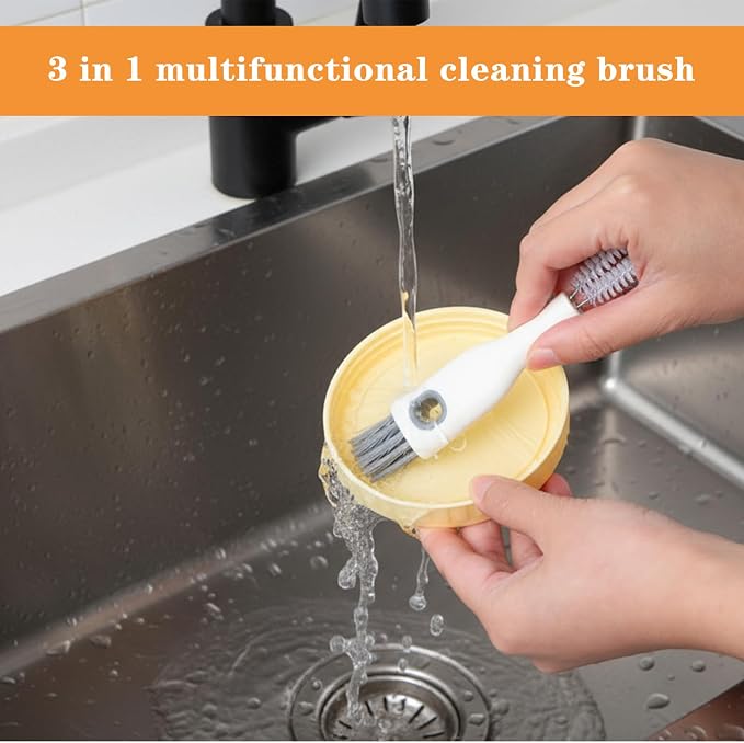 2 Pcs Multifunctional Cup Lid Cleaning Brush and Straw Cleaner Brush Set - Image 6