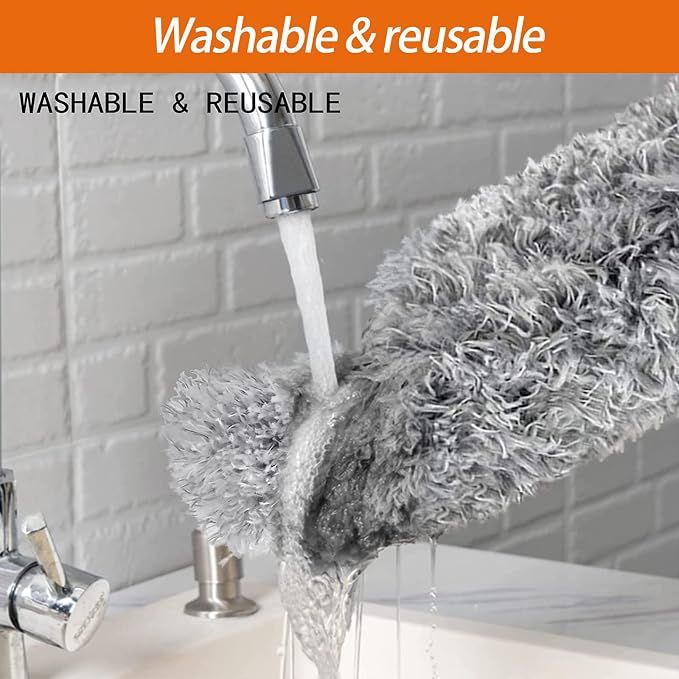 Dusters for Cleaning High Ceiling Fan, Newliton Microfiber Feather Duster - Image 4