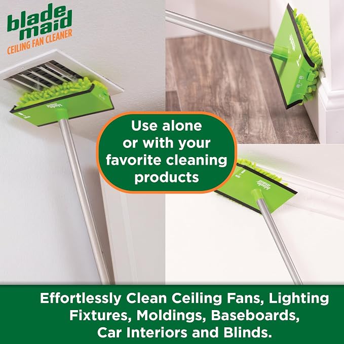 Blade Maid Ceiling Fan Blade Cleaner & Duster | Extendable Pole - Image 5