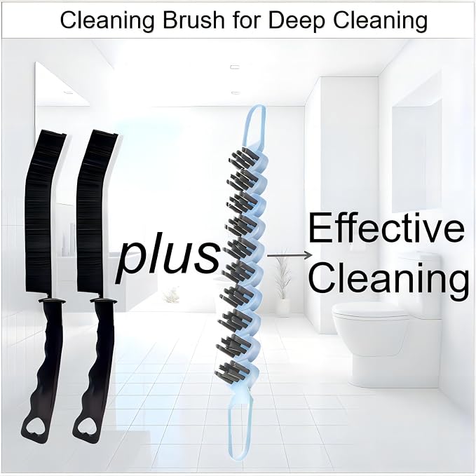 Crevice Cleaning Brush Hard Bristle Grout Brush Scrub Brush Toilet Brush - Image 2