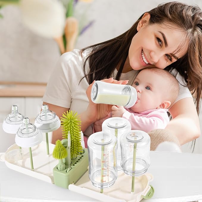 Travel Baby Bottle Cleaner Kit，7-in-1 Baby Bottle Brush Set - Image 7