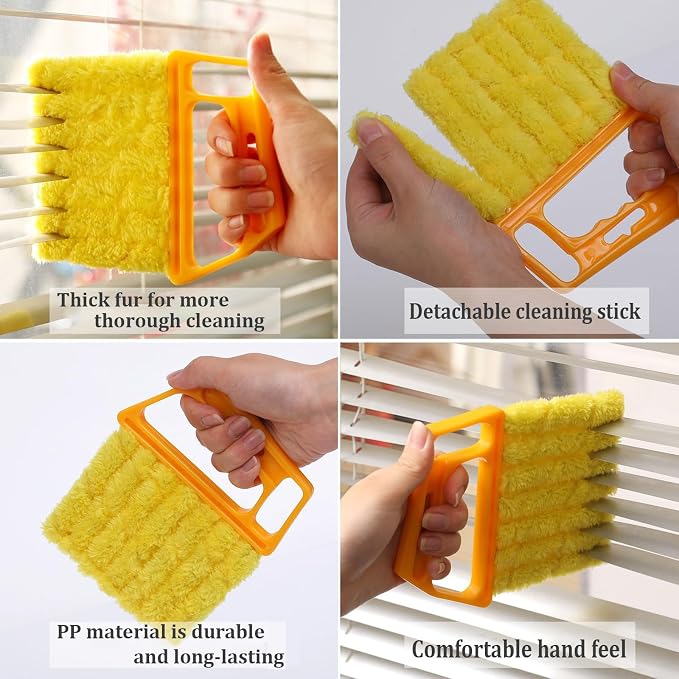 Universal Blind Cleaning Brush, Microfiber Venetian Blind Cleaner Brush Tool - Image 2