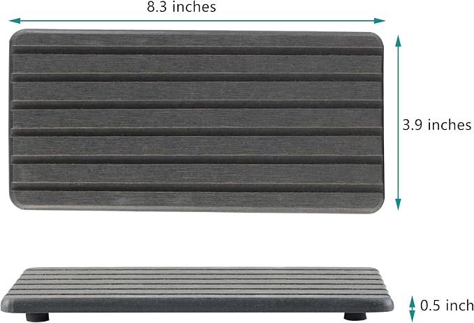 2 PCS Water Absorbent diatomite Coasters, 8.3" x 4" Water Absorbing Stone Tray - Image 7