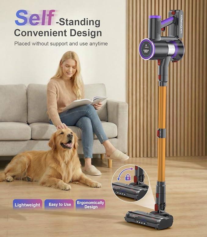 Cordless Stick Vacuum Cleaner: 550W 50KPA 45Mins - Image 7