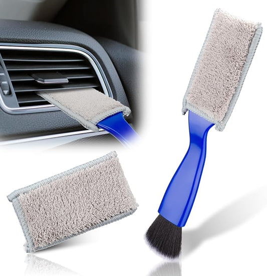 Double Head Brush for Car Clean, 2 in 1 Car Detailing Brush, Double Ended by BFXM