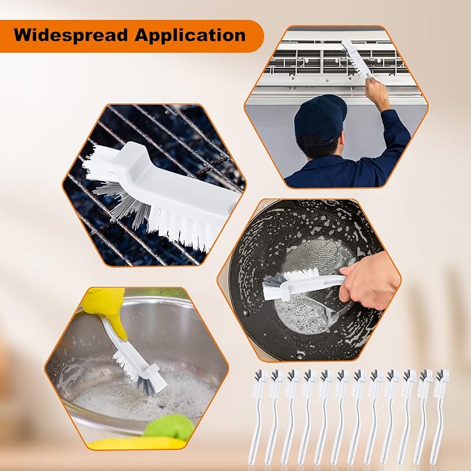 Rtteri 48 Pcs Kitchen Scrub Brush Bulk Plastic Sink Bathroom Cleaning Edge - Image 4