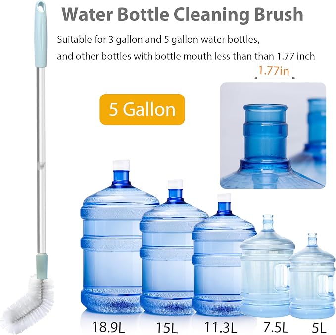 Water Bottle Cleaning Brush, 2 Pack 28inch Bendable Water Bottle Brush Long - Image 5