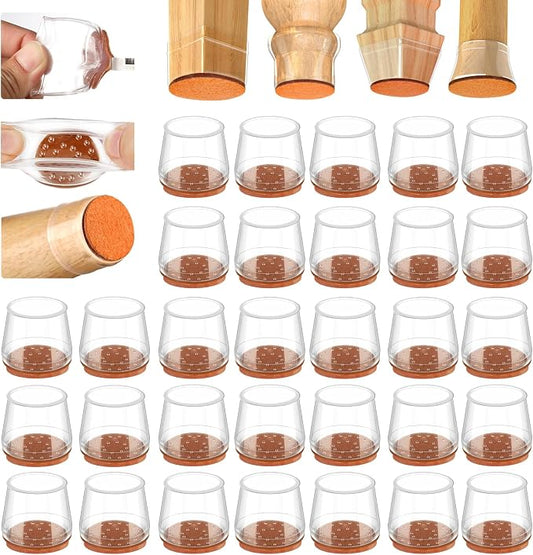 Glaais 36Pcs Silicone Chair Leg Floor Protectors, Floor Protectors by Glaais