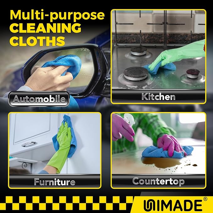 Microfiber Cleaning Cloth, 24 Pack Reusable Microfiber Towels - Image 7